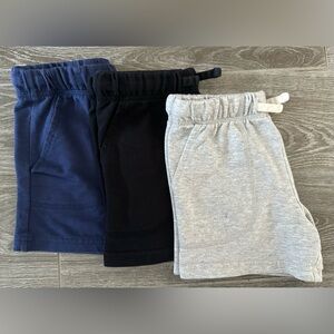 Kids' Cotton Shorts - Navy, Black, and Gray